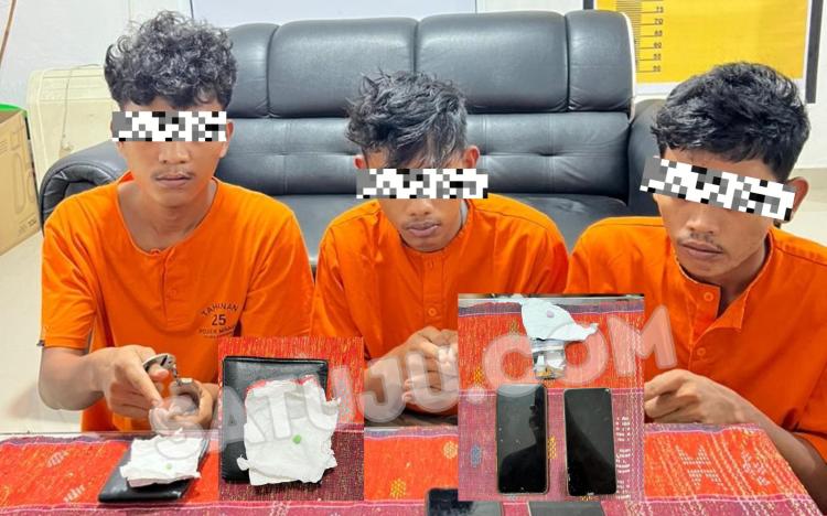 Patroli Malam Polsek Mandau Gagalkan Penyalahgunaan Ekstasi, Tiga Pemuda Diamankan